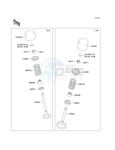 KX 250 T [KX250F] (TF) T6F drawing VALVE-- S- -