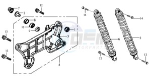 JOYRIDE 125 drawing REAR FORK - REAR SUSPENSION