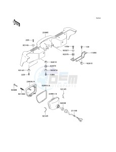 KVF 400 C [PRAIRIE 400 4X4] (C1-C4) [PRAIRIE 400 4X4] drawing HEADLIGHT-- S- -