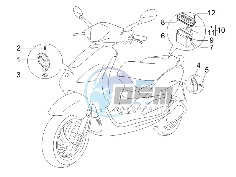 Remote control switches - Battery - Horn