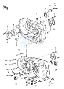 KL 250 A [KLR250] (A1-A2) [KLR250] drawing CRANKCASE -- 78-79 KL250-A1_A1A_A2- -