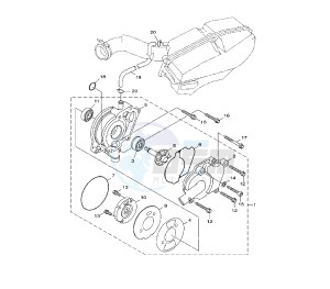 HW XENTER 125 drawing WATER PUMP