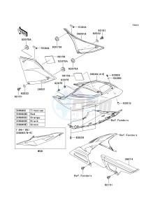 ZR 1000 A [Z1000] (A1-A3) drawing SIDE COVERS_CHAIN COVER