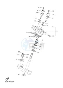 XVS950XR-A SCR950 SCR950 (BL34) drawing STEERING