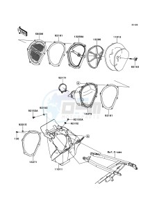 KX450F KX450E9F EU drawing Air Cleaner