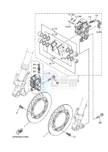 XP500A T-MAX 530 (2PWR) drawing FRONT BRAKE CALIPER