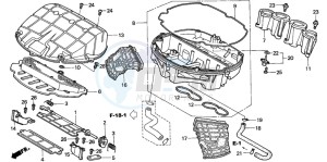 CBR900RR drawing AIR CLEANER (CBR900RR2,3)