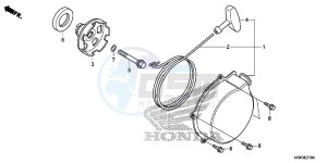 TRX500FA5G TRX500FA Europe Direct - (ED) drawing RECOIL STARTER