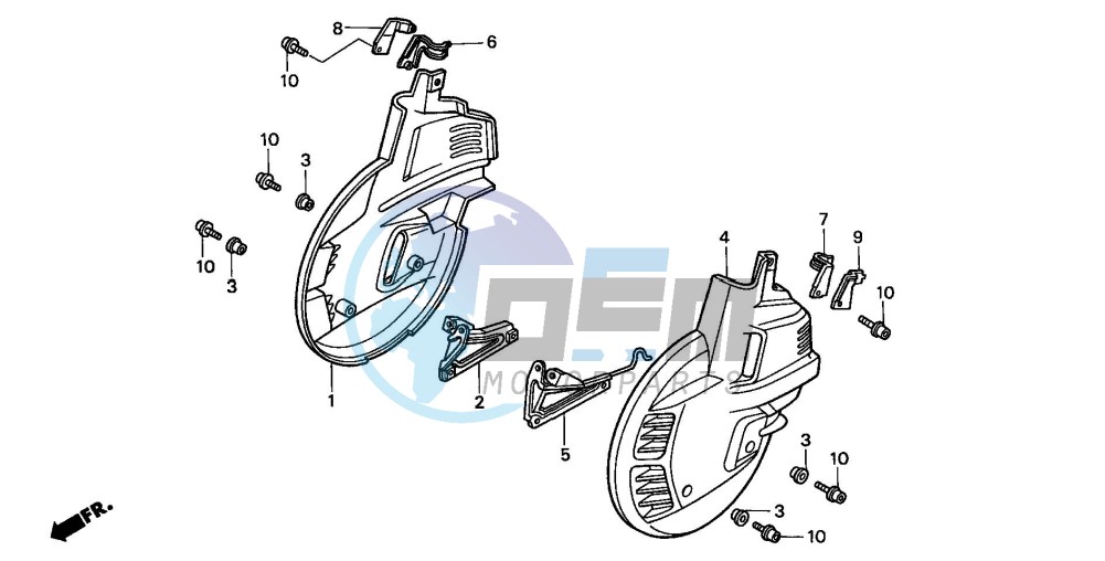 FRONT WHEEL COVER (CL1500AW/SEW)