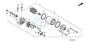 CBR1000RAA Australia - (U / ABS) drawing STARTING MOTOR