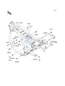 ZR 1200 A [ZX 1200 R] (A1-A3) drawing ENGINE MOUNT