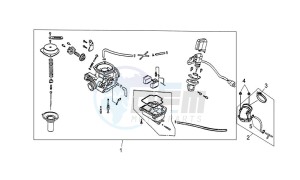 CELLO 125 drawing CARBURATOR