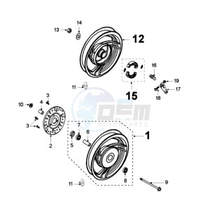 VCLIC EVP2 drawing WHEELS / BRAKE DISC D160