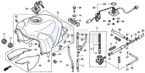 XL650V TRANSALP drawing FUEL TANK