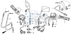 CB1300SA CB1300SUPERBOLD'OR drawing SWITCH/CABLE