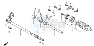 XL1000VA VARADERO drawing GEARSHIFT DRUM