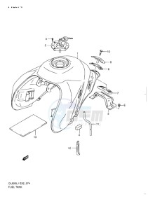 DL 650 V-STROM EU-UK drawing FUEL TANK