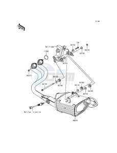 ER-6F EX650EGF XX (EU ME A(FRICA) drawing Muffler(s)