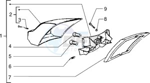 PX 150 E drawing Tail light