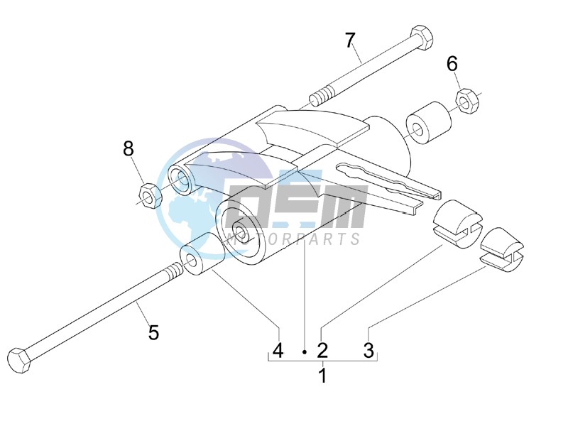 Swinging arm