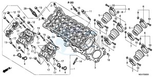 CBR600FC drawing CYLINDER HEAD