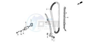 TRX200D FOURTRAX 200 drawing CAM CHAIN/TENSIONER