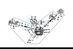 MIO 50I (45 KM/H) (FS05W1-EU) (E4) (L8-M0) drawing CYLINDER HEAD