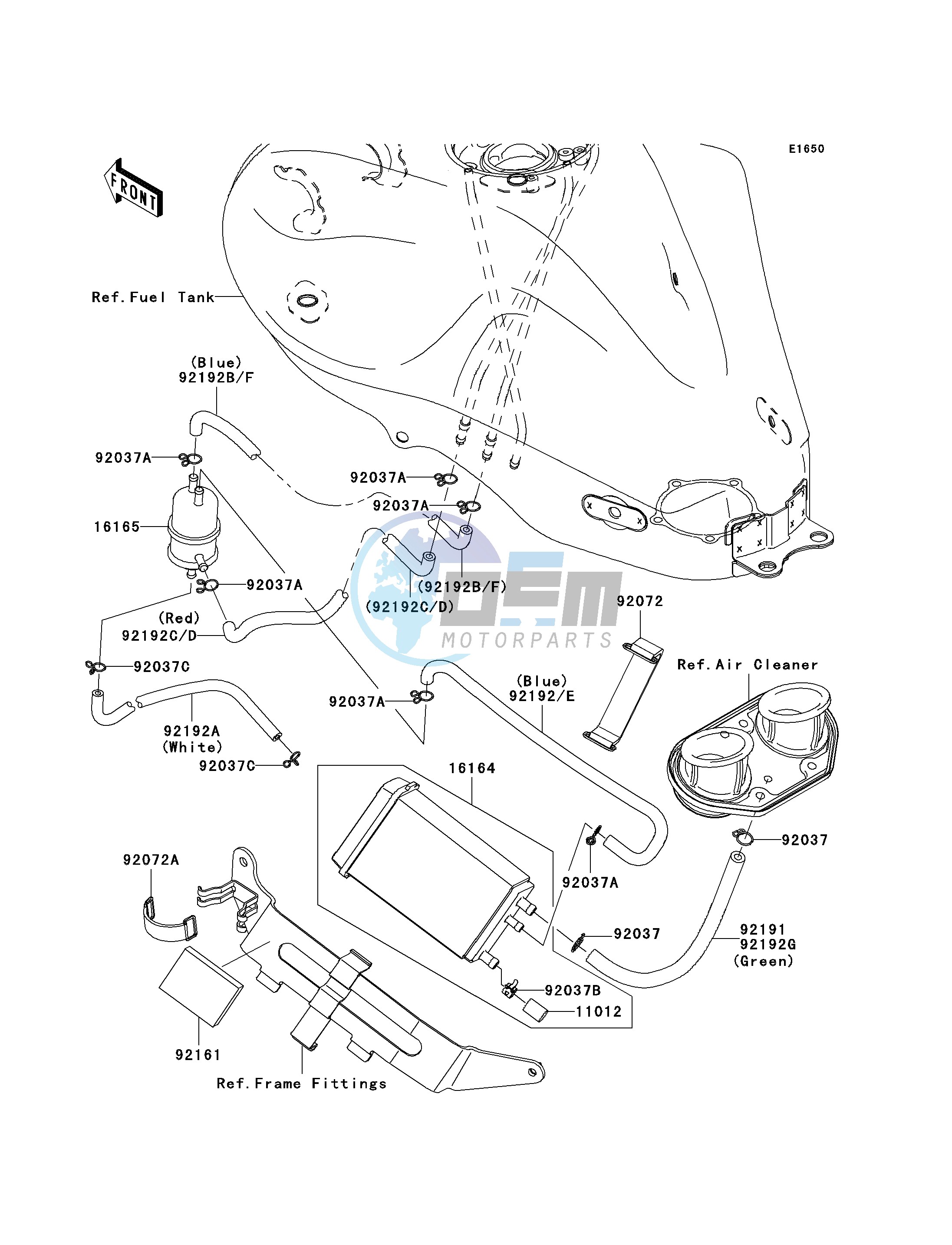 FUEL EVAPORATIVE SYSTEM-- CA- -