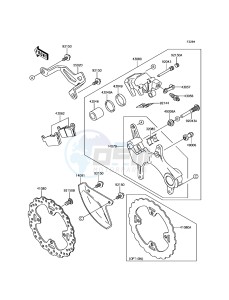 KLX450R KLX450AHF EU drawing Rear Brake