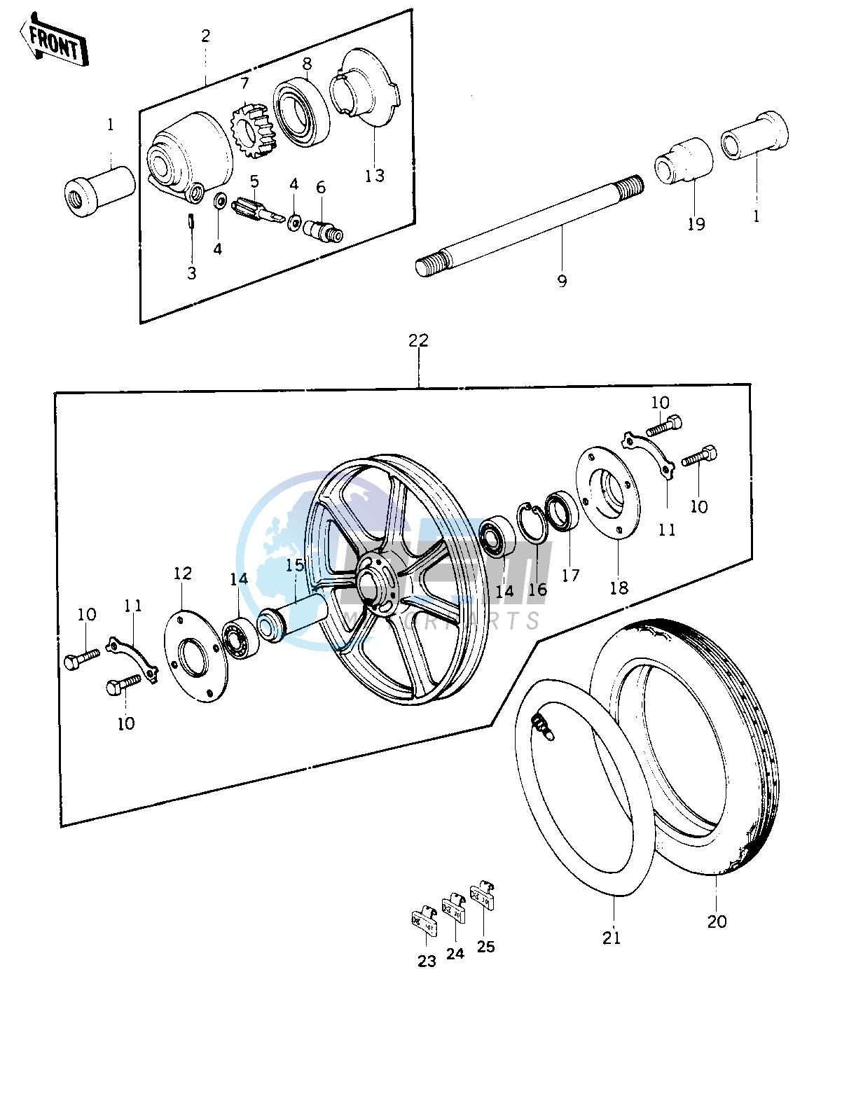 FRONT WHEEL_HUB_TIRE -- 79-80 B3_B4- -