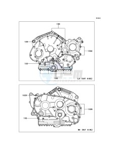 VN900 CLASSIC VN900BDFA GB XX (EU ME A(FRICA) drawing Crankcase Bolt Pattern