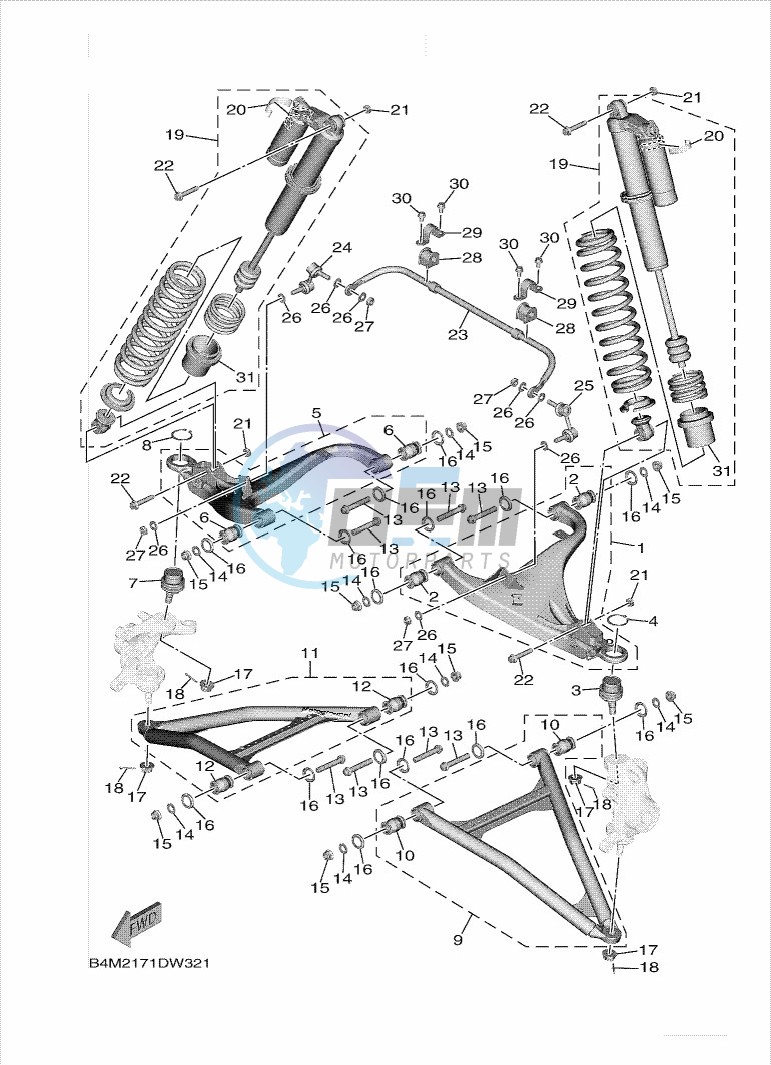 FRONT SUSPENSION & WHEEL