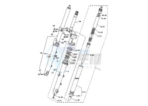 TDM A 900 drawing FRONT FORK