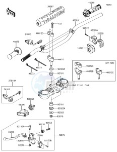 KX250F KX252AJF EU drawing Handlebar