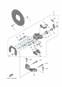 YXE1000EWS YX10ERPSP (B4ML) drawing REAR BRAKE CALIPER 2