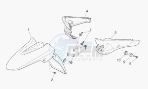 Breva V 850 IE IE drawing Front mud.-pillar