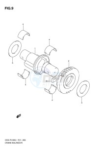 GSX-R1000 (E21) drawing CRANK BALANCER