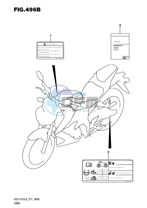 LABEL (GSX-S125MLXL8 P21)