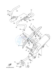 XC125E VITY (4P7A) drawing EXHAUST