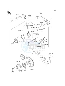 KVF 650 B [PRAIRIE 650 4X4 ADVANTAGE CLASSIC] (B1) [PRAIRIE 650 4X4 ADVANTAGE CLASSIC] drawing STARTER MOTOR