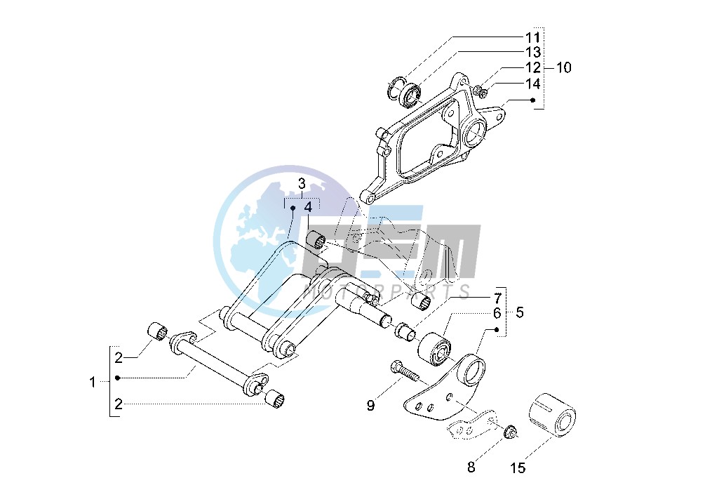 Swinging arm