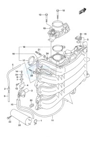 DF 175AP drawing Inlet Manifold/Throttle Body