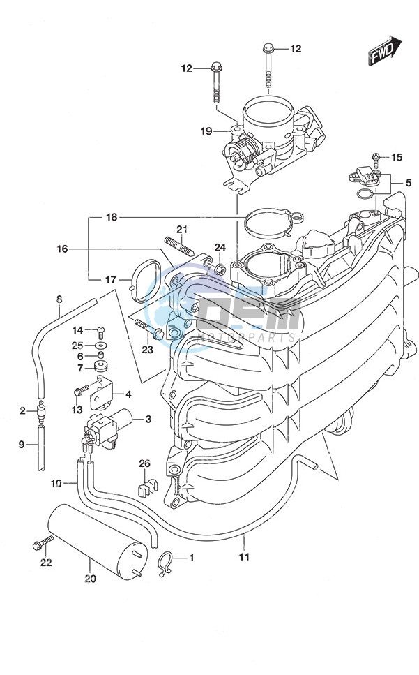 Inlet Manifold/Throttle Body