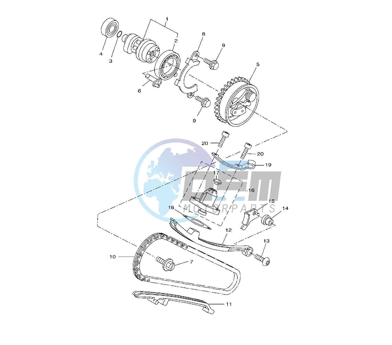 CAMSHAFT AND TIMING CHAIN