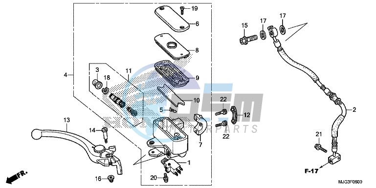 FRONT BRAKE MASTER CYLINDER