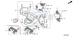 GL1800A SI - (SI) drawing METER PANEL