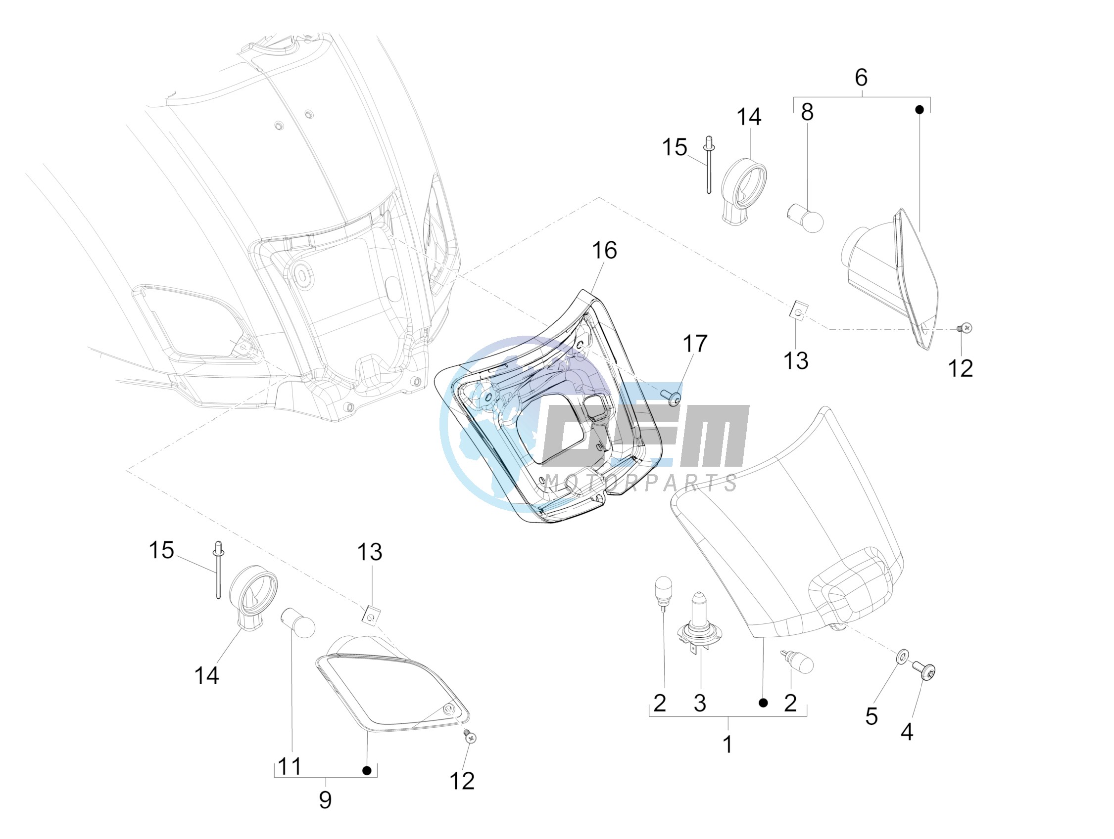 Rear headlamps - Turn signal lamps