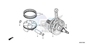 CRF250RF CRF250R Europe Direct - (ED) drawing CRANKSHAFT/ PI STON