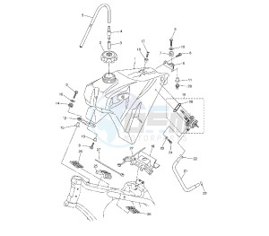 WR F 450 drawing FUEL TANK