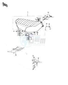 F7 (C-D) 175 drawing SEAT_CHAIN COVER -- 74-75 F7-C_F6-D- -